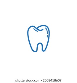 Tooth Vector Logo, Dental Vector Image, Tooth Picture Vector, Dental tooth Vector, Tooth linear editable.