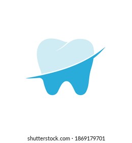 Tooth vector logo template for dentistry or dental clinic and health products.	
