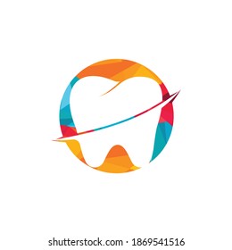 Tooth vector logo template for dentistry or dental clinic and health products.	

