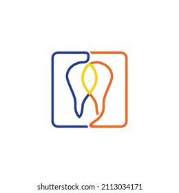 Tooth Vector logo Template. Medical Design Logo. Dentist Office Icon. Oral Care Dental and Clinic Tooth Logotype