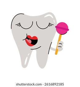 Tooth vector Sticker. Eps 10 file