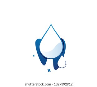 Design-Vorlage für das Logo und das Wasser