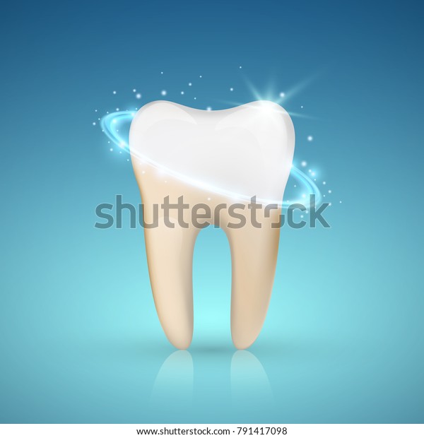 Tooth whitening concept, Teeth Whitening,\
glowing effect, vector\
illustration