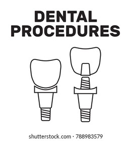 Tooth whitening dentist icon. Dental health care and oral hygiene vector