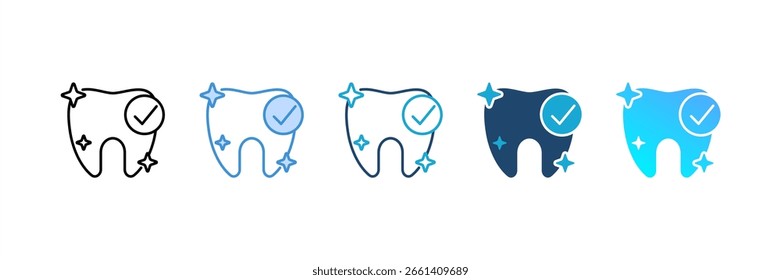 Tooth Whitening icon set multiple style collection