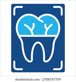 Elemento De Ícone De Raio X Do Dente Para Design