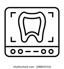 Tooth Xray icon vector image. Can also be used for web apps, mobile apps and print media.