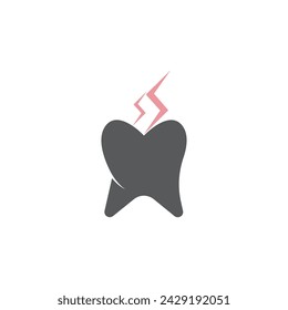 
Plantilla de diseño de logotipo de icono de dolor de dientes eps 10.

