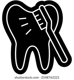 Icono de dolor de muelas e infección dental