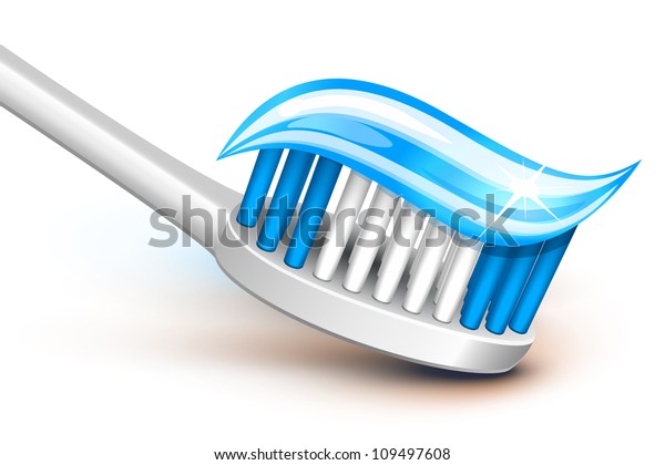 blue on toothpaste