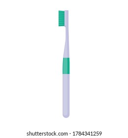 Toothbrush cartoon vector illustration of icon.Cartoon vector icon brush of tooth. Isolated illustration of toothbrush on white background.