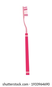 Toothbrush dental symbol. Mouth cleaning tool. Toothbrush dental isolated icons for web. Oral care and hygiene, healthcare concept. Hand drawn colored vector illustration