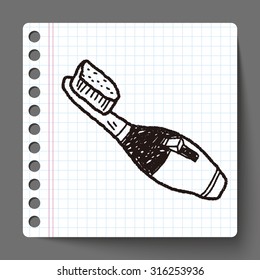 toothbrush doodle