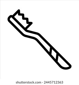 cepillo de dientes en estilo de diseño plano