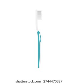 Toothbrush flat vector clip art design on white background