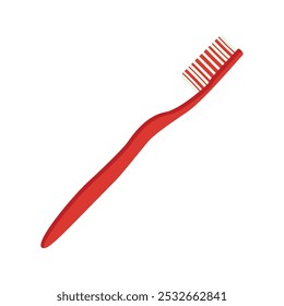 Toothbrush flat vector design isolated on white background