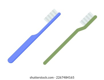 Toothbrush flat vector icon. Mouth brush design isolated tooth icon illustration