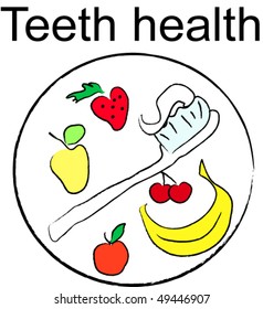 toothbrush with fruit