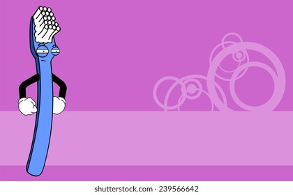 toothbrush funny cartoon background in vector format very easy to edit