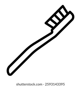 Toothbrush Glyph Icon Design For Personal nad Commercial Use