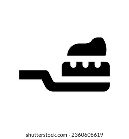 toothbrush glyph icon. vector icon for your website, mobile, presentation, and logo design.
