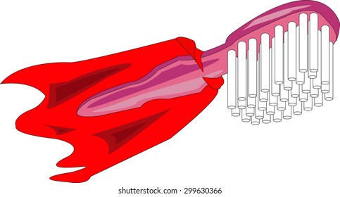 Toothbrush in a hurry to save the tooth