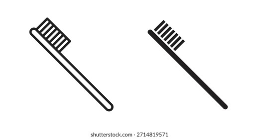 Colección de iconos de cepillo de dientes. iconos simples modernos para el Web