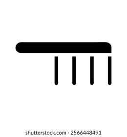 Toothbrush icon. Concept of dental hygiene, oral care, and personal grooming.