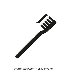 toothbrush icon element of dentistry icon for mobile concept and web apps. Thin line toothbrush icon can be used for web and mobile. Premium icon on white background