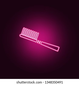 Toothbrush icon. Elements of Dental in neon style icons. Simple icon for websites, web design, mobile app, info graphics