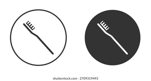 Icono de cepillo de dientes en estilo glifo para el Diseño web. Iconos de UI UX