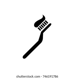 toothbrush icon illustration isolated vector