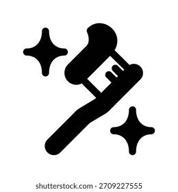 Toothbrush icon illustration vector design template