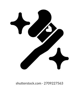 Toothbrush icon illustration vector design template