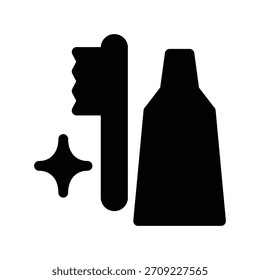 Toothbrush icon illustration vector design template