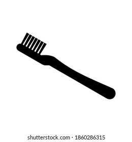 icono del cepillo de dientes aislado en fondo blanco. ilustración vectorial