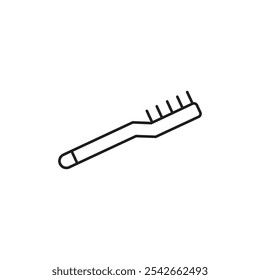 Toothbrush icon isolated on white background