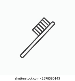 Toothbrush icon isolated on white background