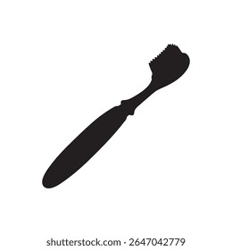 Toothbrush icon isolated  on white background . simple vector icon