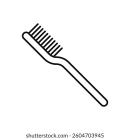 Toothbrush icon isolated. simple vector icon on white background