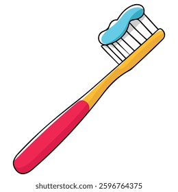 Toothbrush icon isolated vector illustration on white background