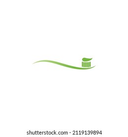 Icono de cepillo de dientes - plantilla de diseño