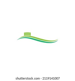 Icono de cepillo de dientes - plantilla de diseño