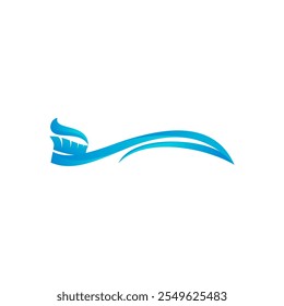 Ilustración de Plantilla de diseño de logotipo de icono de cepillo de dientes