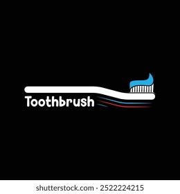 ícone da escova de dentes logotipo modelo de vetor de design com ideias criativas. 
logótipo adequado para odontologia em família ou centro dentário.