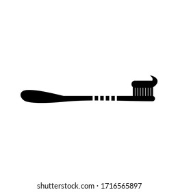 toothbrush icon or logo isolated sign symbol vector illustration - high quality black style vector icons
