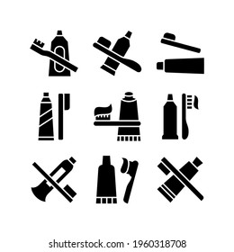 Toothbrush icon or logo isolated sign symbol vector illustration - Collection of high quality black style vector icons
