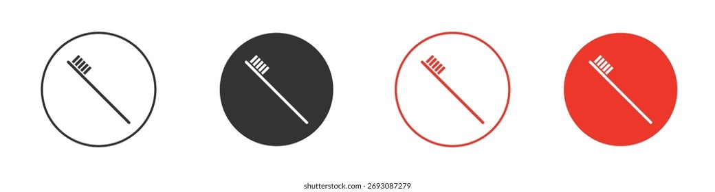 Toothbrush icon Logos. Flat Vector Icon Design Template