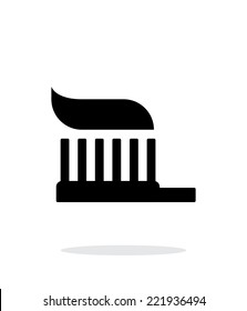 Toothbrush  icon on white background. Vector illustration.