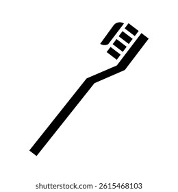 Toothbrush icon on white background
